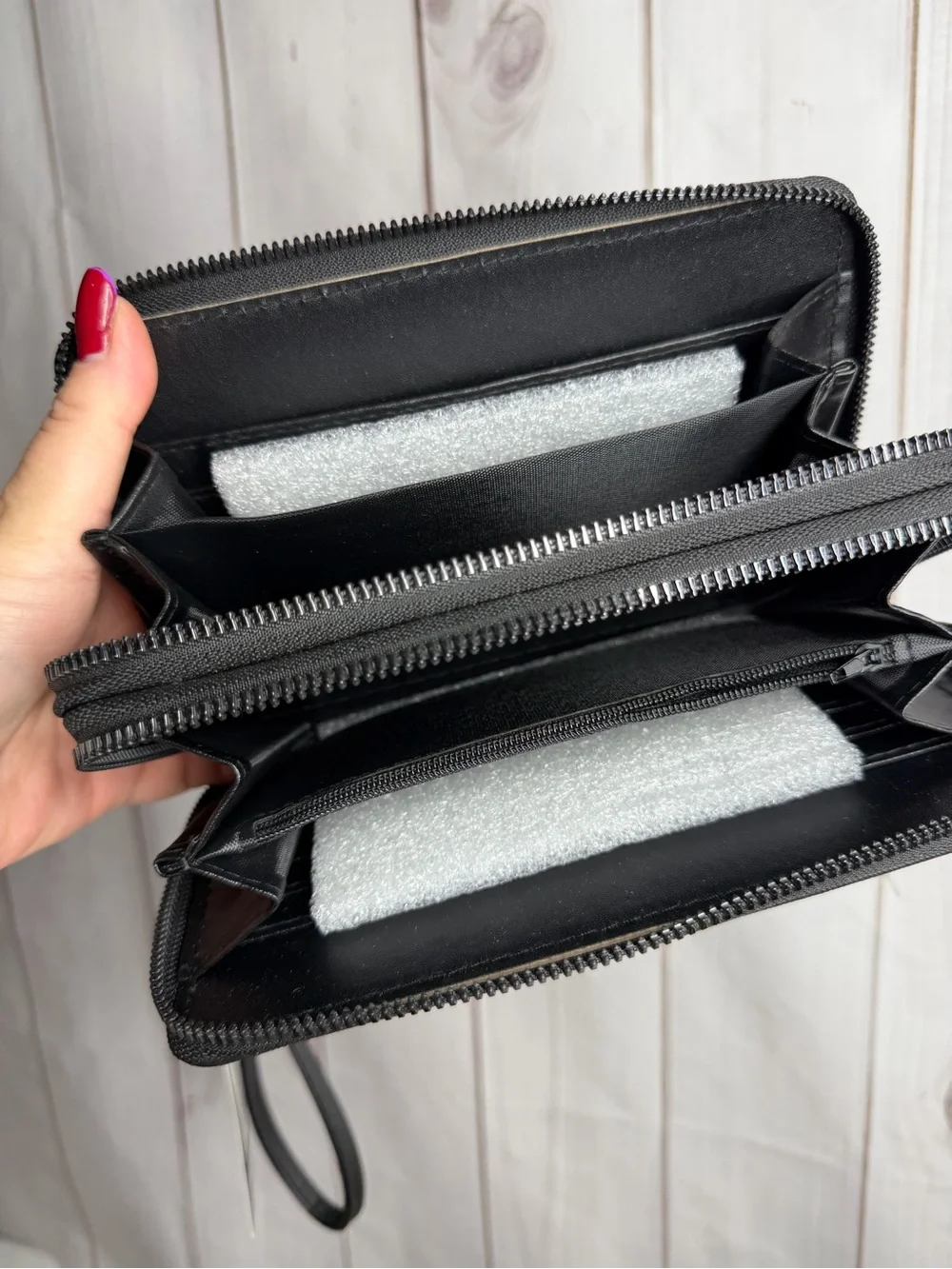 Rebecca & Rifka Black Wristlet Wallet